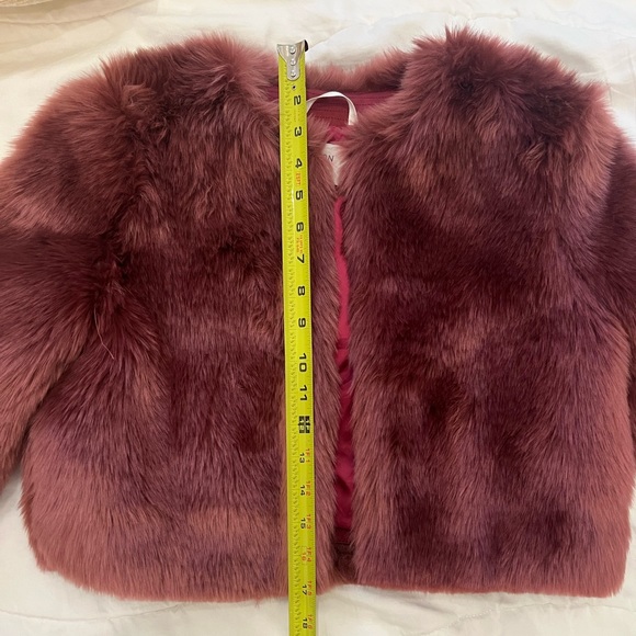 Aritzia Babaton Magenta Crop Faux Fur Jacket - Picture 9 of 15